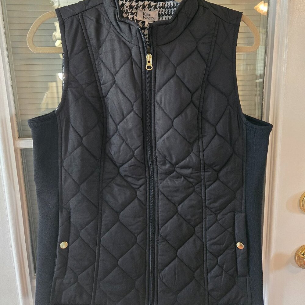 Kim Rogers Black Vest -NWT
